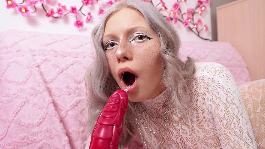 Enjoy Sloppy Blowjob, Leg Sex, Dildo Riding And Footjob - All Covered In Cum And Squirt!